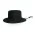 WIDE BRIM BUCKET HAT - Black