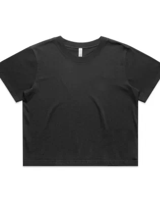 Womens Heavy Faded Crop Tee