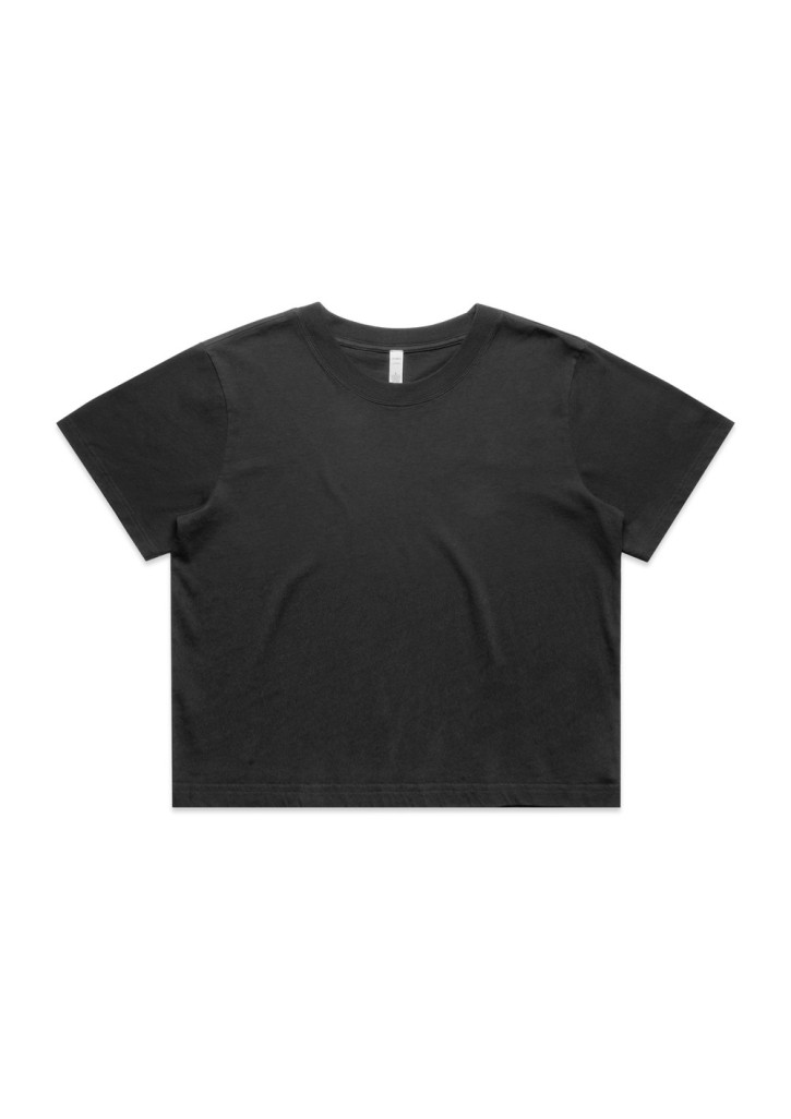 Womens Heavy Faded Crop Tee