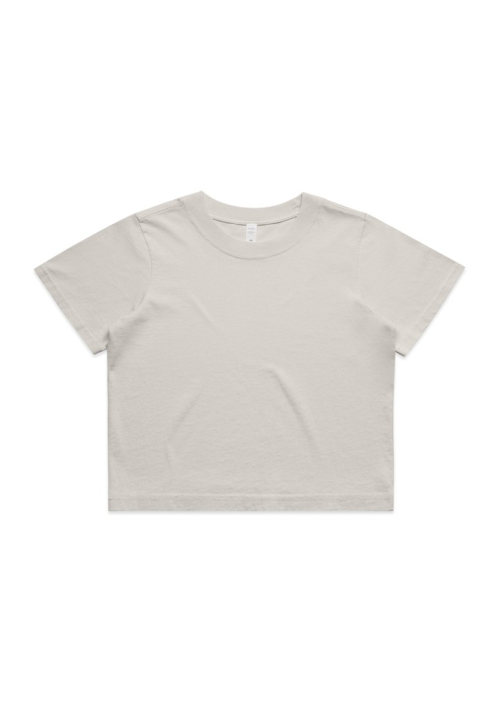 Womens Heavy Faded Crop Tee