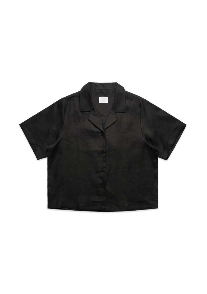 Womens Linen Ss Shirt