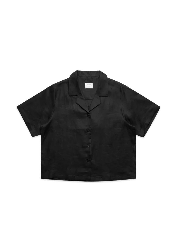 Womens Linen Ss Shirt