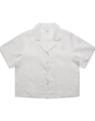 Womens Linen Ss Shirt