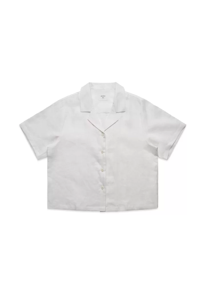Womens Linen Ss Shirt