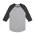 Raglan Tee - Grey Marle/Asphalt Marle