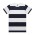 Wide Stripe Tee - White/Navy