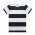 Wide Stripe Tee - White/Navy