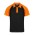 Manly Mens Polo - Black/Electric Orange