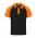 Manly Mens Polo - Black/Electric Orange