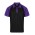 Manly Mens Polo - Black/Electric Purple