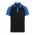Manly Mens Polo - Black/Electric Royal