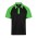 Manly Mens Polo - Black/Kawa Green