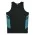 TASMAN KIDS SINGLETS - 3111 - Black/Teal