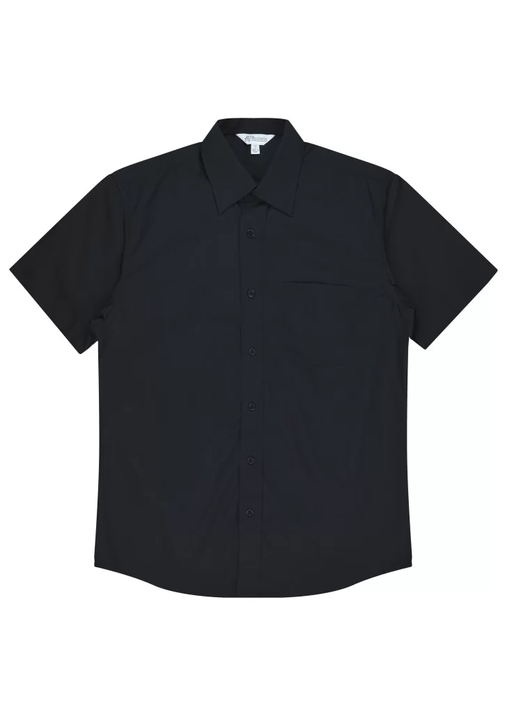 KINGSWOOD MENS SHIRT SHORT SLEEVE - 1910S KINGSWOOD MENS SHIRT SHORT SLEEVE - 1910S
