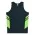 TASMAN KIDS SINGLETS - 3111 - NAVY/NEON GREEN
