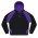 HUXLEY MENS HOODIES - 1509 - Black/Purple/White