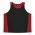 PREMIER MENS SINGLETS - 1101 - Black/Red