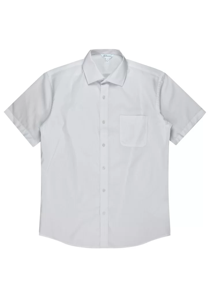 KINGSWOOD MENS SHIRT SHORT SLEEVE - 1910S KINGSWOOD MENS SHIRT SHORT SLEEVE - 1910S