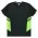 TASMAN MENS TEES - 1211 - BLACK/NEON GREEN