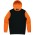 MONASH MENS HOODIES - 1530 - BLACK/ELECTRIC ORANGE