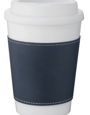 White Tumbler - Blue Sleeve