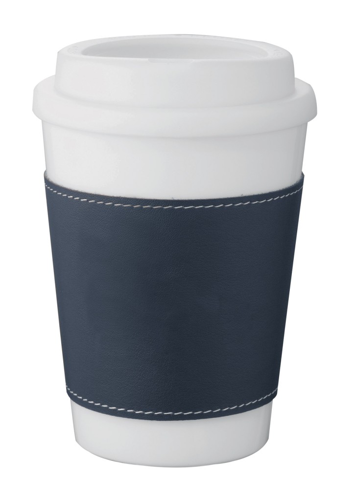 White Tumbler - Blue Sleeve