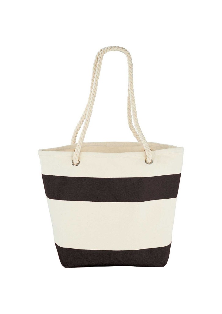 Capri Stripes Cotton Shopper Tote Capri Stripes Cotton Shopper Tote