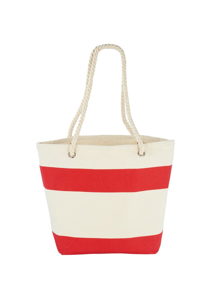 Capri Stripes Cotton Shopper Tote Capri Stripes Cotton Shopper Tote
