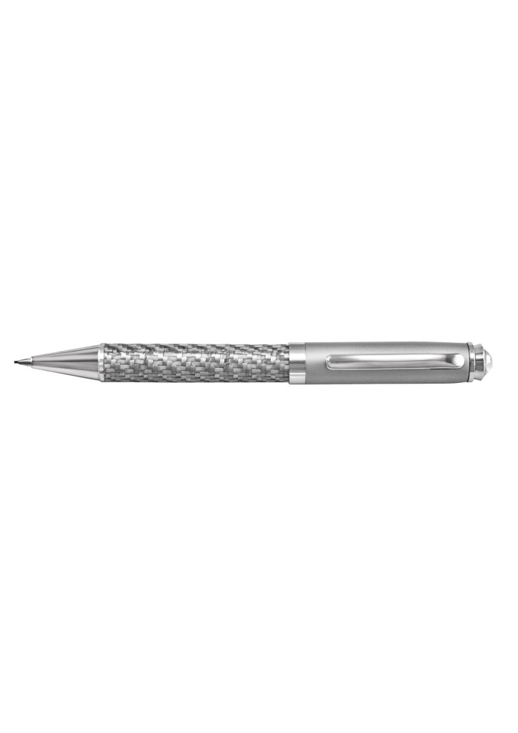 Silver Carbon Fibre Pencil