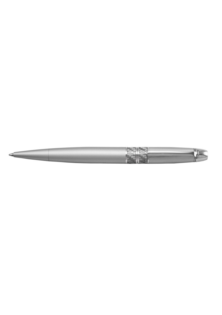 Metal Twist Action Ballpoint Pen - Silver