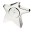 Star Shaped Desk Clock - Silver