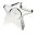 Star Shaped Desk Clock - Silver