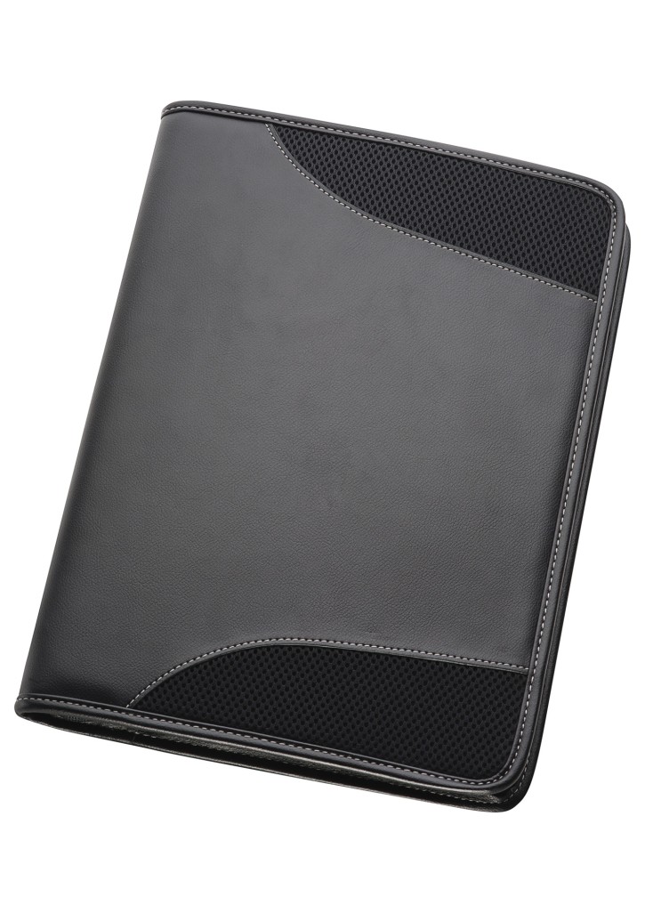A4 Non-Leather Compendium - Black