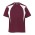 Dri Gear Spliced Zenith Tee - Maroon/White