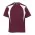 Dri Gear Spliced Zenith Tee - Maroon/White