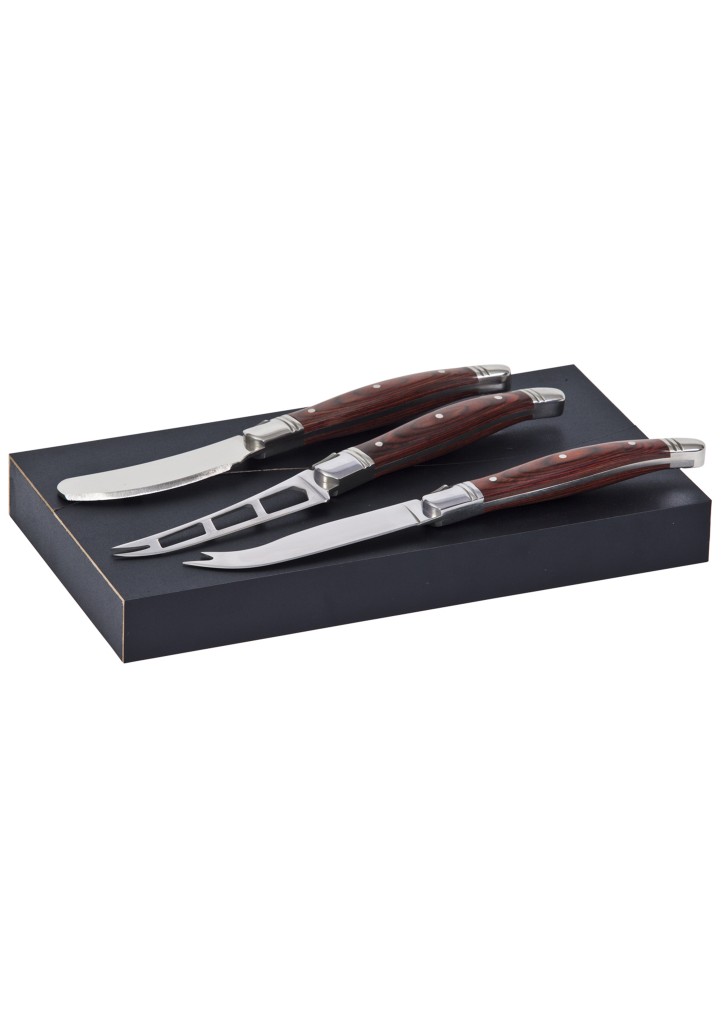 Bordeaux Cheese Knife 3 pcs Set