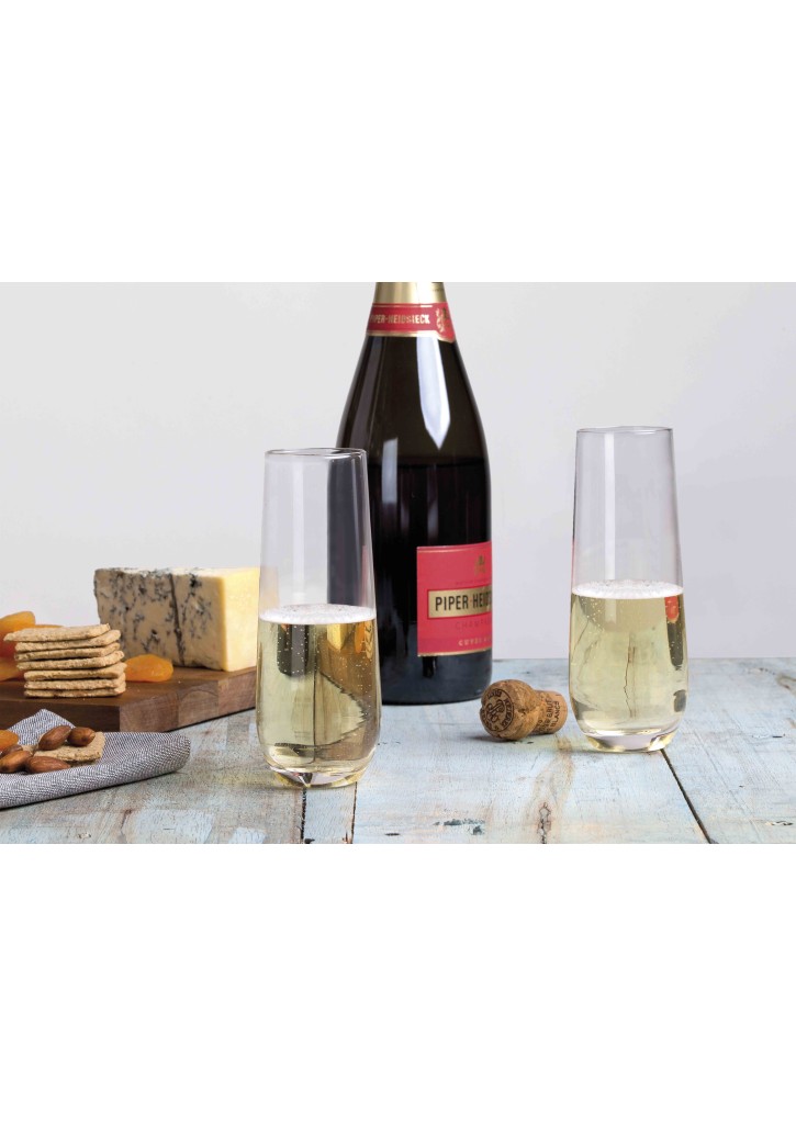 Stemless Champagne Flutes