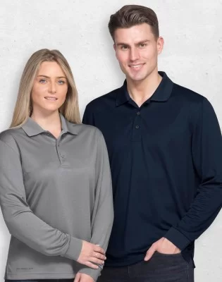 Dri Gear Axis long sleeve Polo Mens 