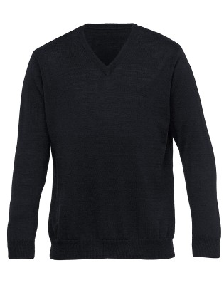 Merino Detailed Vee Pullover – Mens