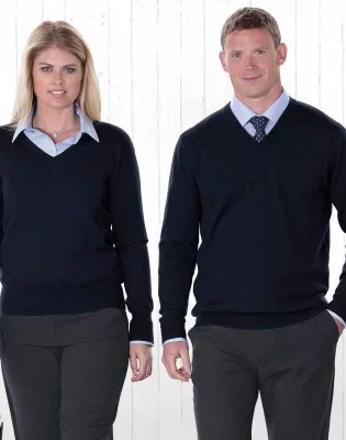 Merino Detailed Vee Pullover – Ladies