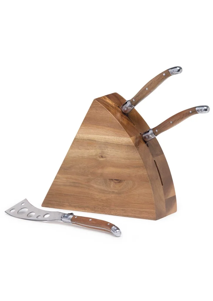 Wedge Cheese Knife Block Set