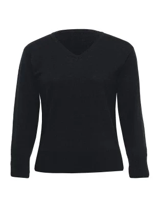 Merino Detailed Vee Pullover – Ladies