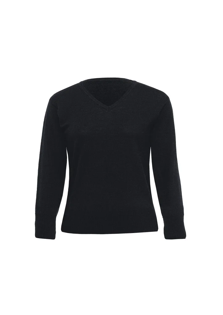 Merino Detailed Vee Pullover – Ladies Merino Detailed Vee Pullover – Ladies