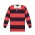 Striped Rugby Jersey - Navy/Red