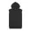 Sleeveless Pullover Hoodie - Black