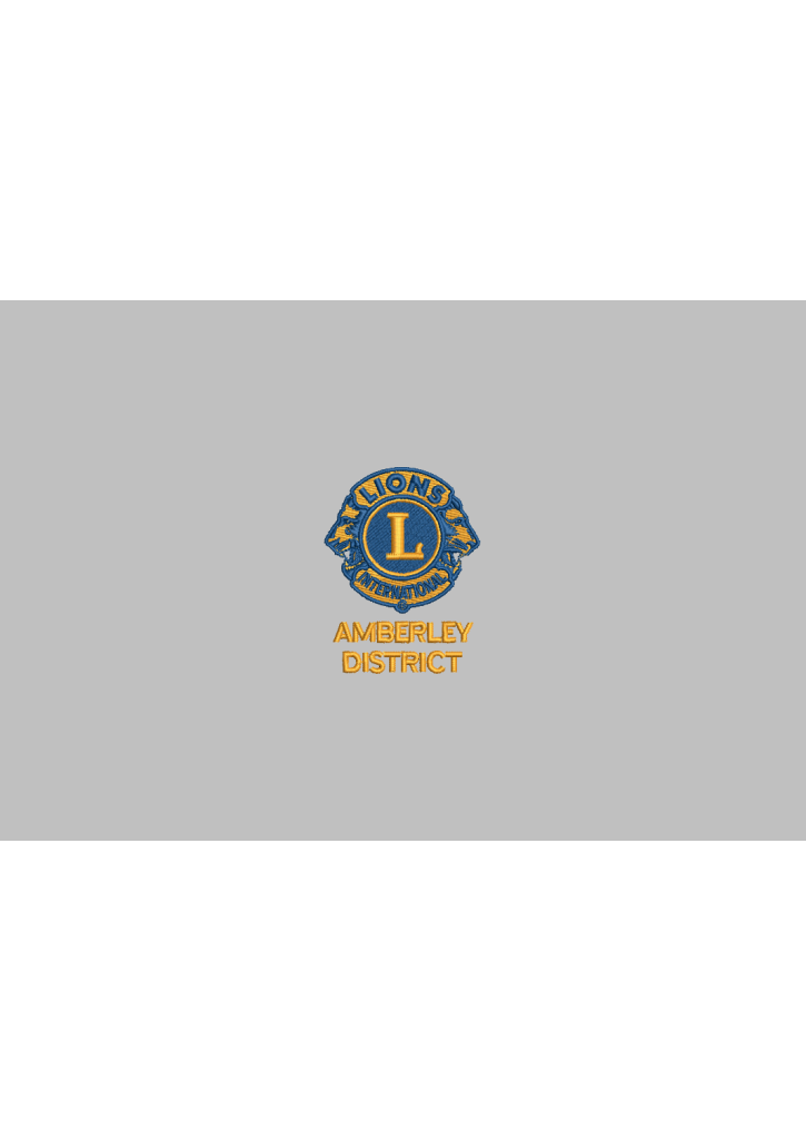 Embroidery - Lions Amberley district 14-1251B 