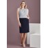 Womens Siena Front Pleat Detail Straight Skirt