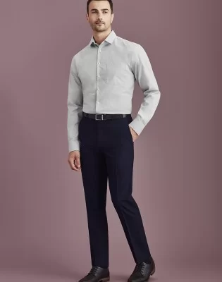 Mens Siena Slim Fit Flat Front Pant