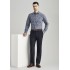 Mens Comfort Wool Stretch Flat Front Pant