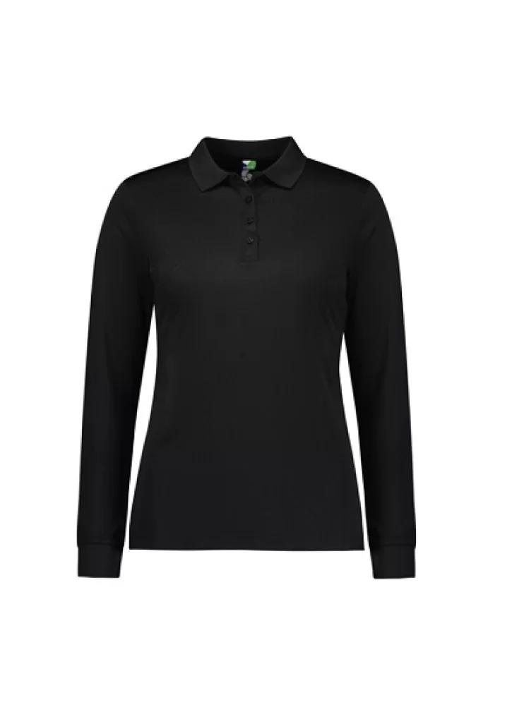 Womens Action Long Sleeve Polo Womens Action Long Sleeve Polo